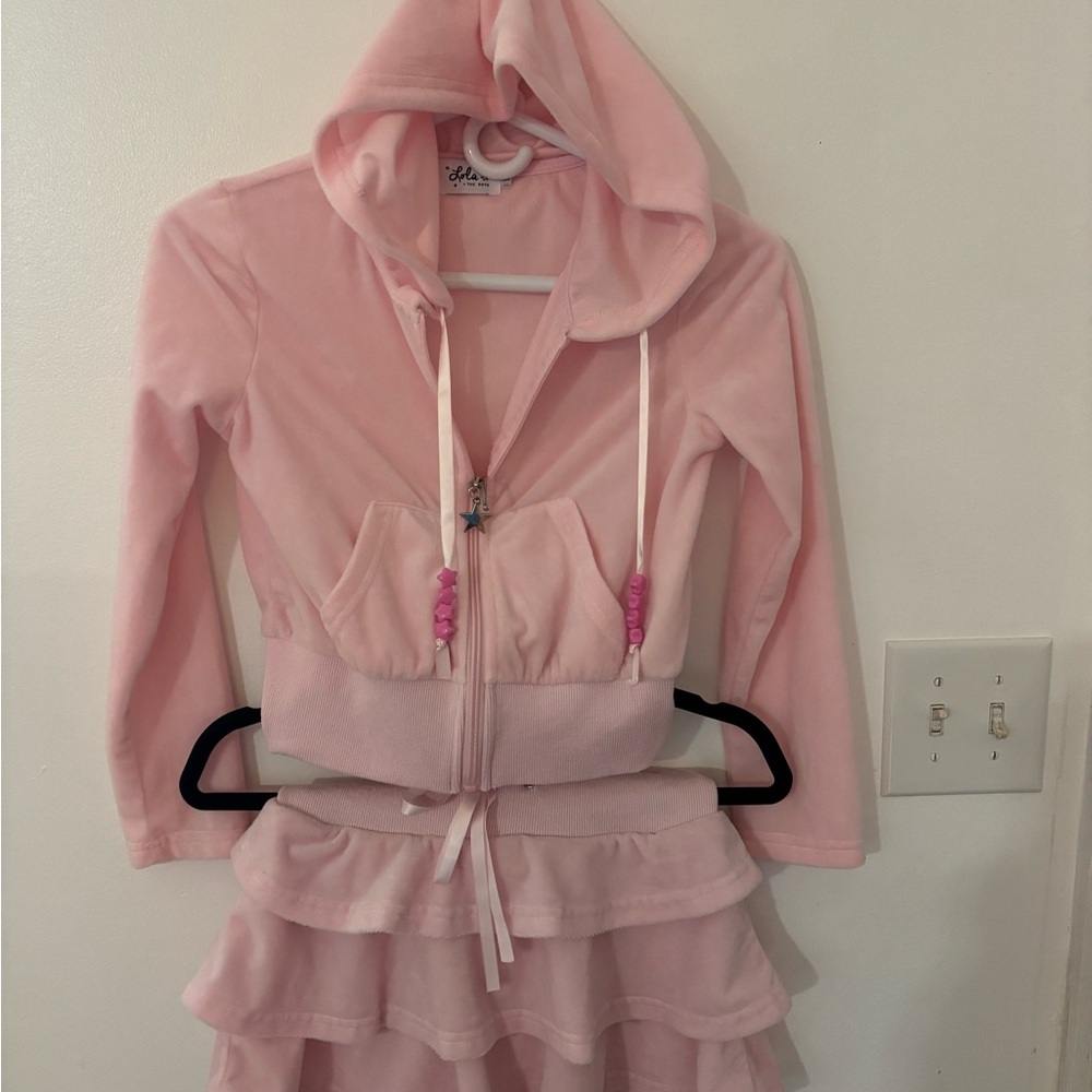 Lola + The Boys Pink Kids Matching Set